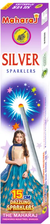15CM Silver Sparklers - 10 Pcs