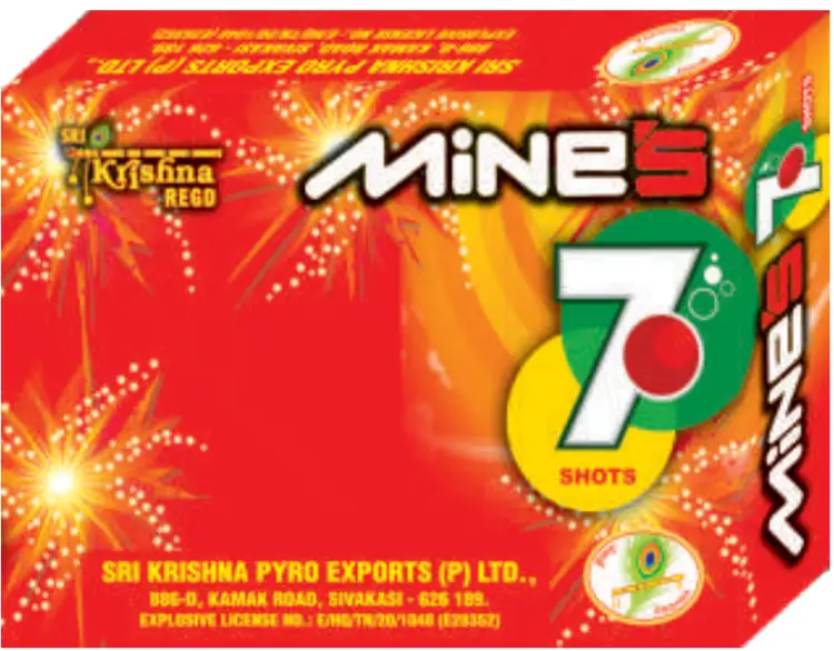 7 Mines Red - 5 Pcs