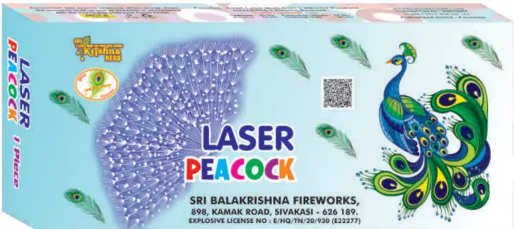 Laser Peacock - 1 Pce